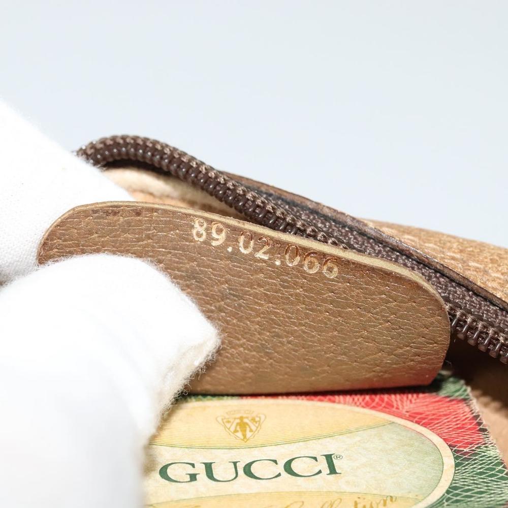 GUCCI GG Supreme Web Sherry Line Bag PVC Beige Gold 89 02 066 Auth sw566 - Picture 12 of 16